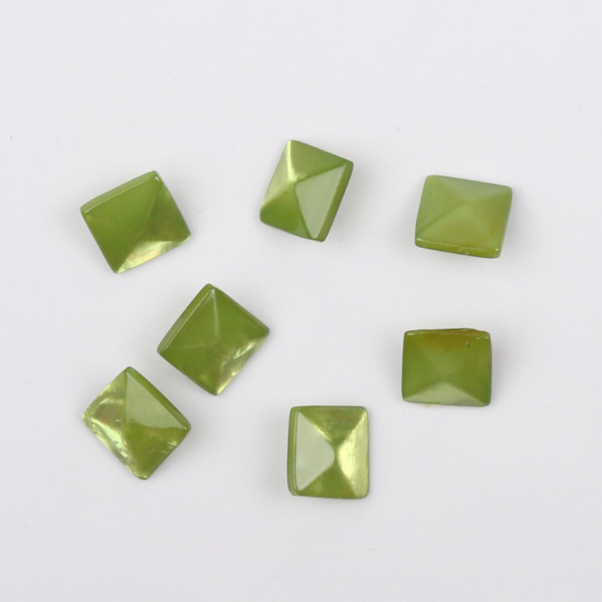 Lys grøn, 11x11 mm