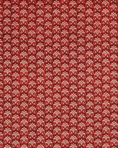 Rødbrun m. mønster - Patchwork