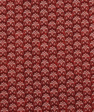 Rødbrun m. mønster - Patchwork - Info mangler