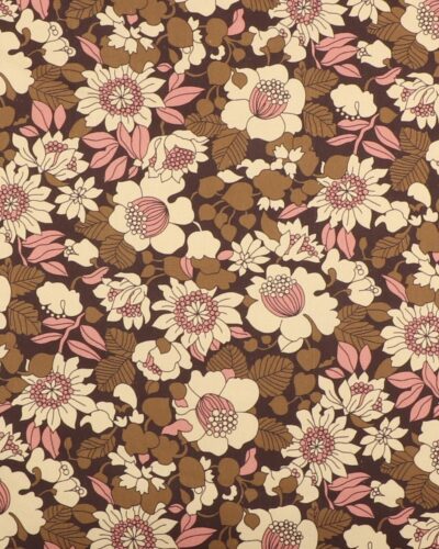 Blomster - Twill m. stretch