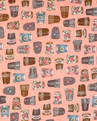 Fingerbøl på lyserød - Patchwork