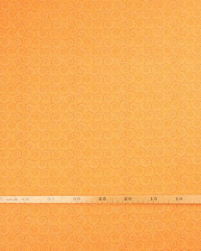 Orange m. hvide prikker og orange mønster - Patchwork