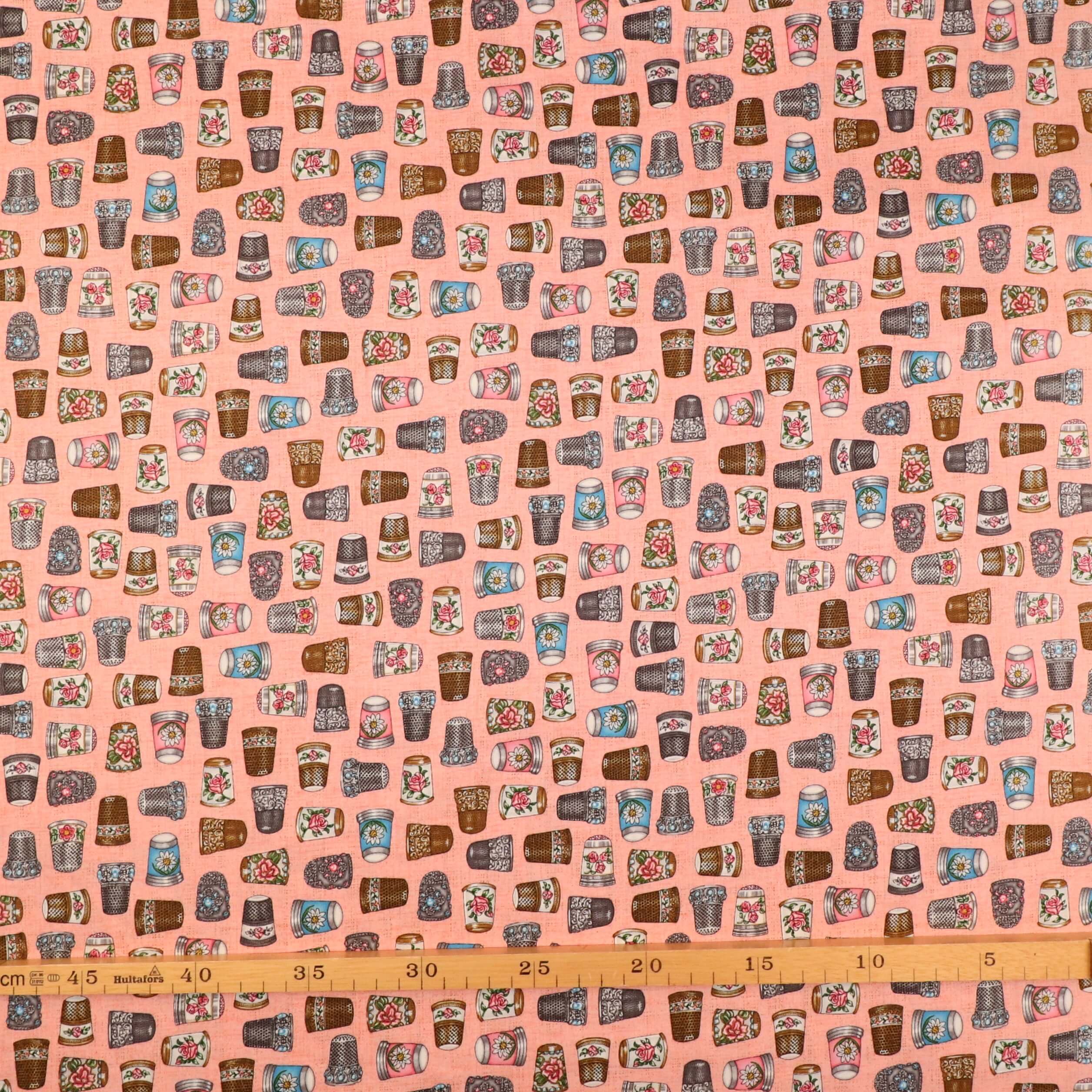 Fingerbøl på lyserød - Patchwork 4 Fingerbøl på lyserød - Patchwork - Billede 2