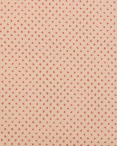Pink stjerner på offwhite bund - Patchwork