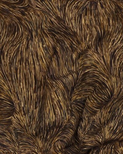 Mønster i olivengrøn/grå - Viskose