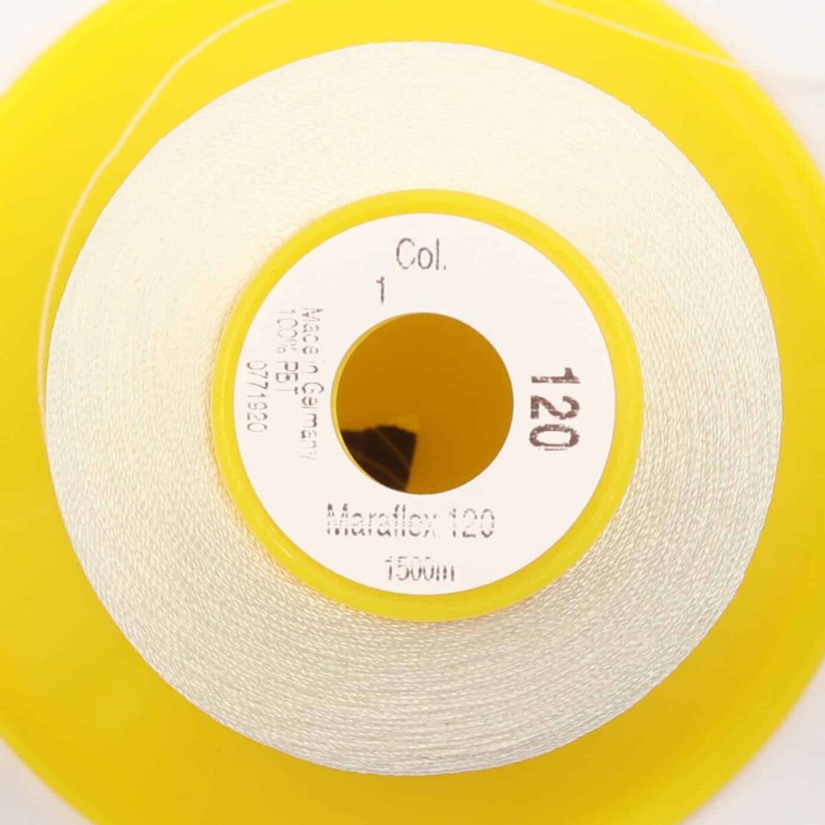 Maraflex 120 fra Gütermann, elastisk tråd - Offwhite - Billede 2