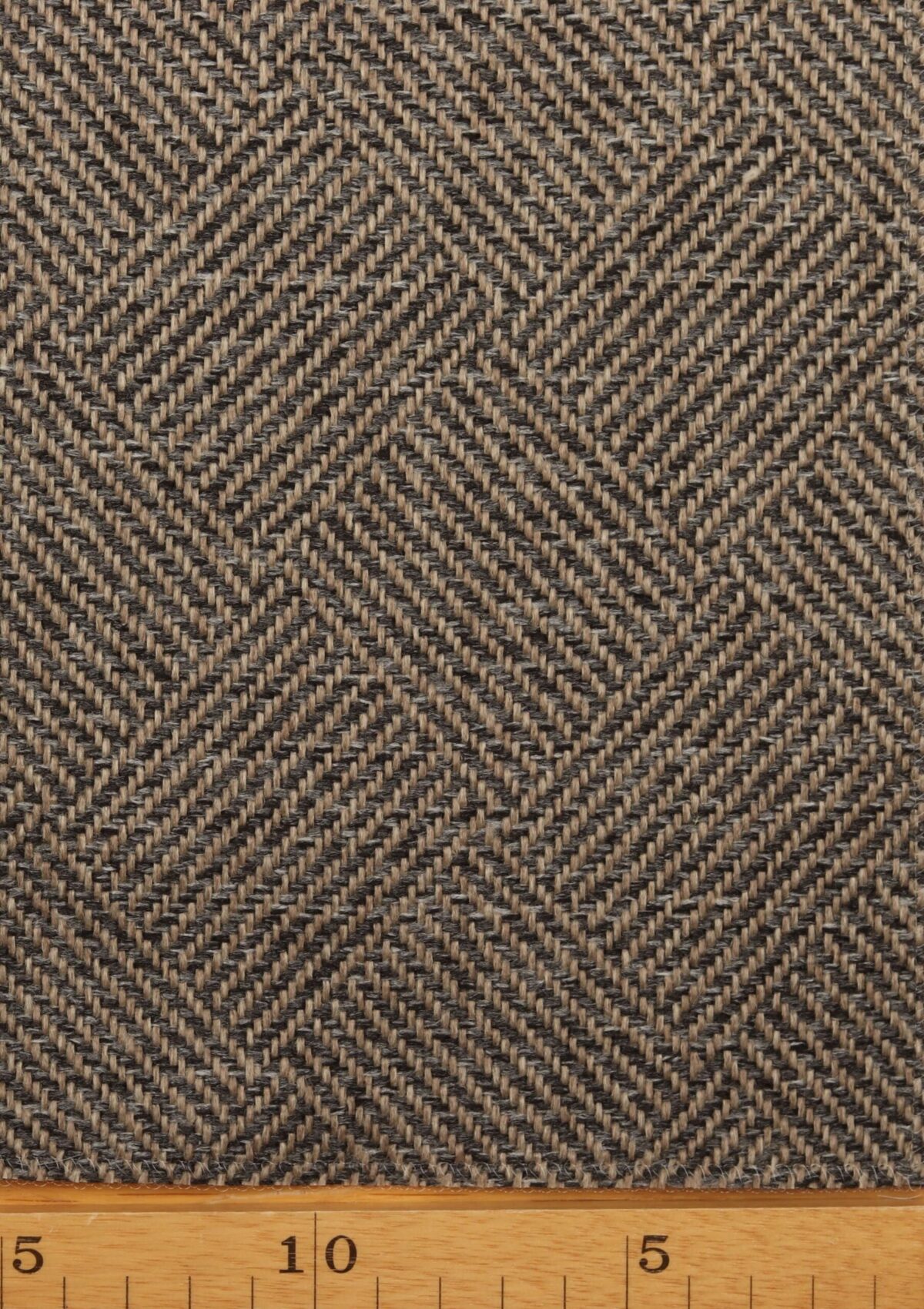 Marmor/lys brun møbelstof - Uld/polyester