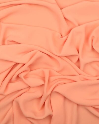 Lys orange - Chiffon m. lidt struktur, polyester