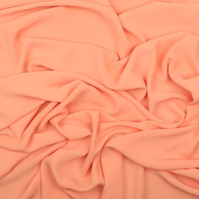 Lys orange - Chiffon m. lidt struktur, polyester