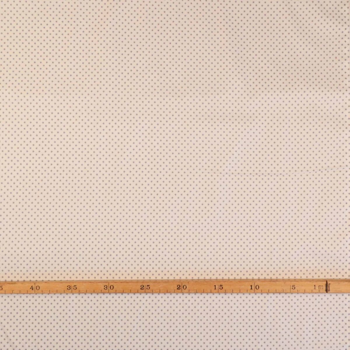 Grå stjerner på offwhite bund - Patchwork - Billede 2