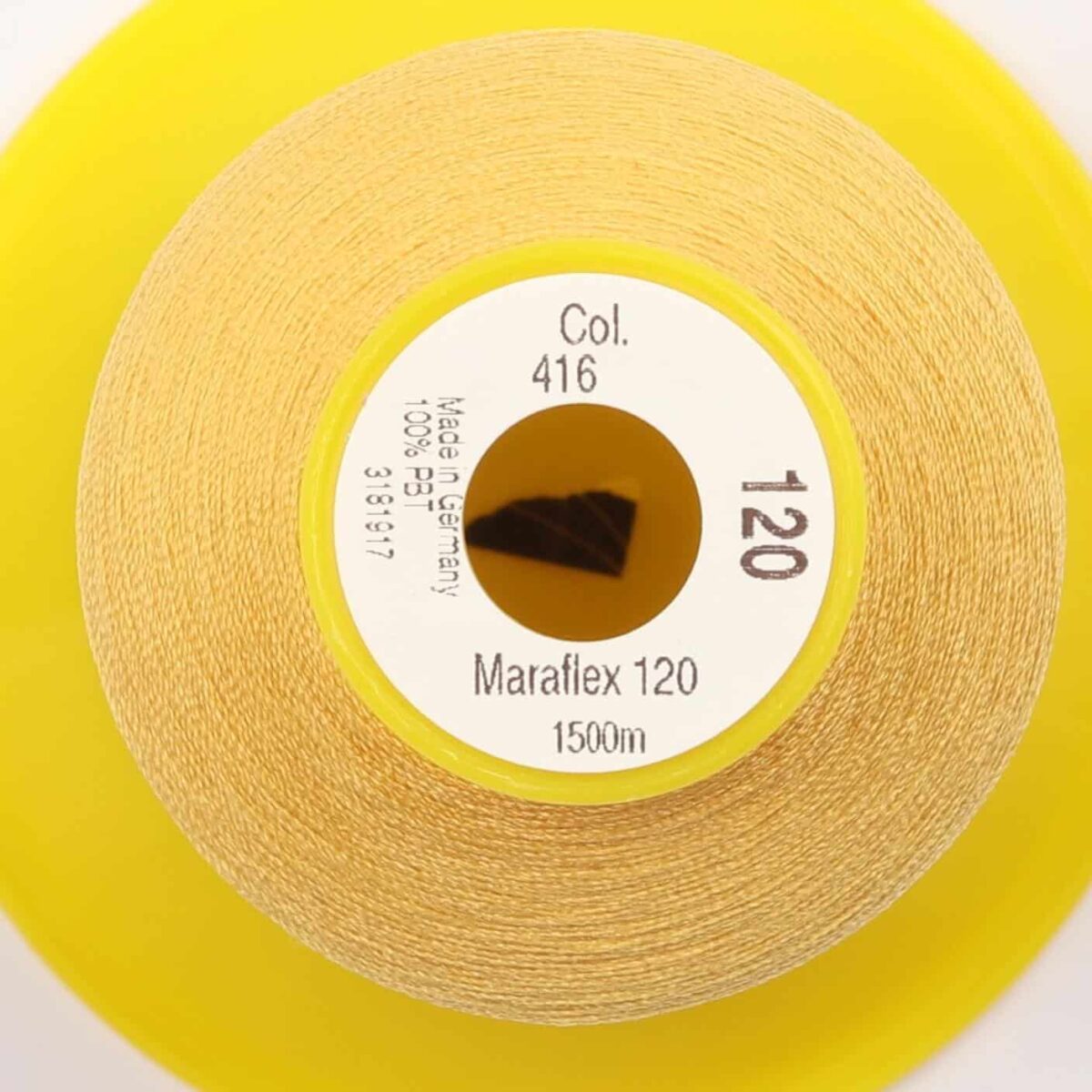 Maraflex 120 fra Gütermann, elastisk tråd - Gul - Billede 2
