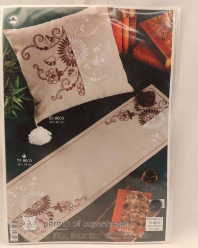 Broderi Kit - Organisk mønster, 30x93 cm, Permin 75-8600