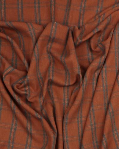 Tern i rust/grå - Viskose/lidt polyester