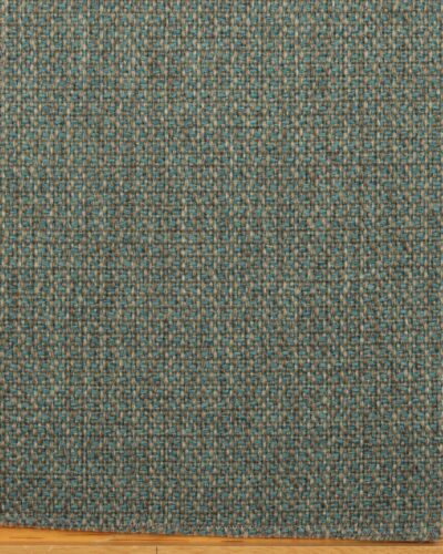 Turkis/lysgrå møbelstof - Uld/polyester