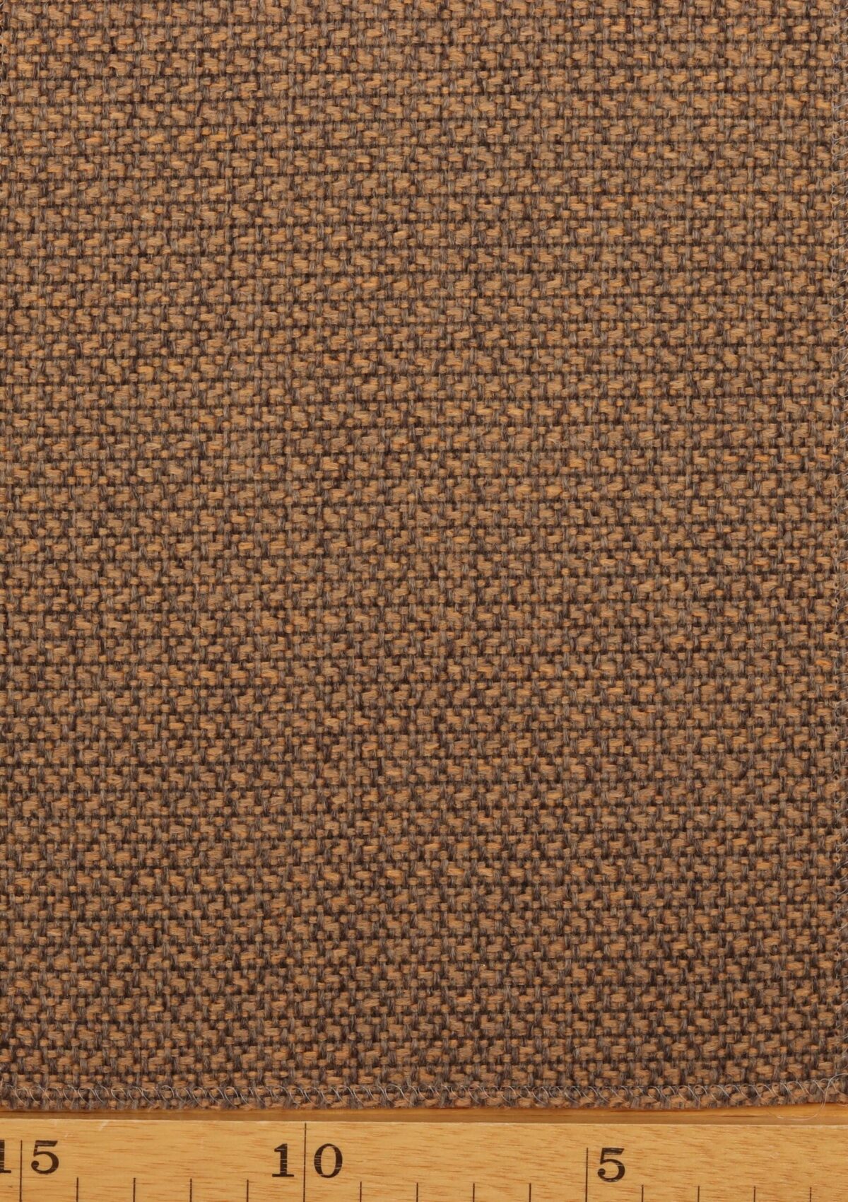 Muskatnød/lysebrun møbelstof - Uld/polyester