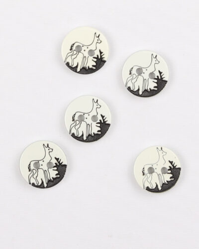 Hvid m. hjort, 13 mm