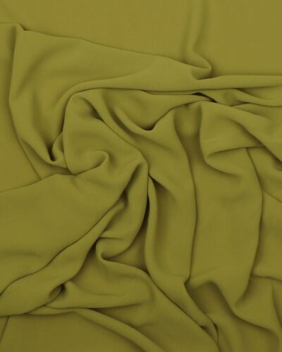 Olivengrøn - Chiffon, polyester