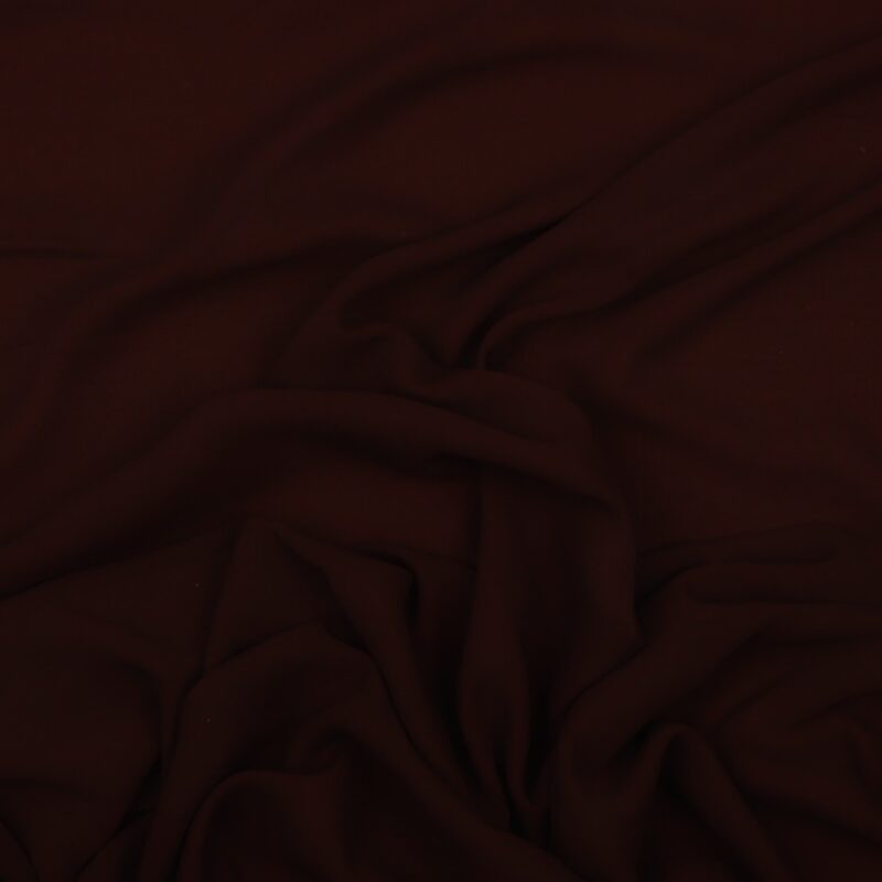 Mørkebrun - Chiffon, polyester/viskose - Info mangler