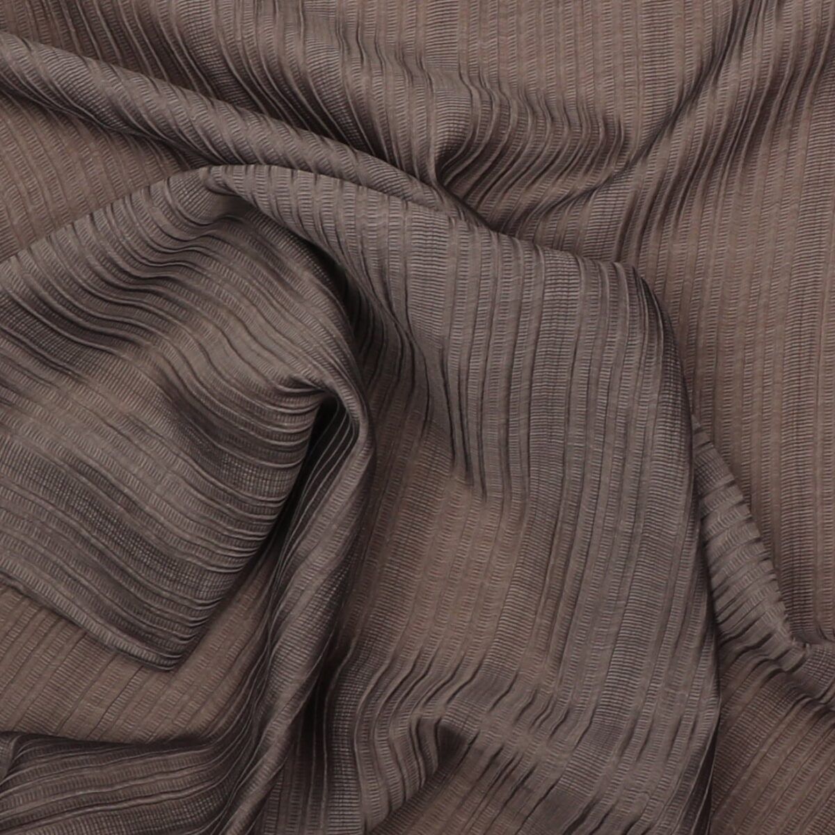 Stålgrå - Chiffon m. struktur, polyester