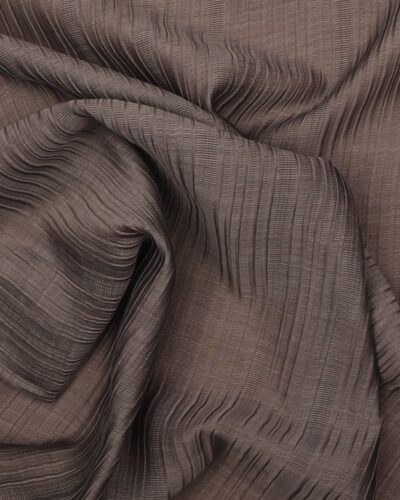 Stålgrå - Chiffon m. struktur, polyester