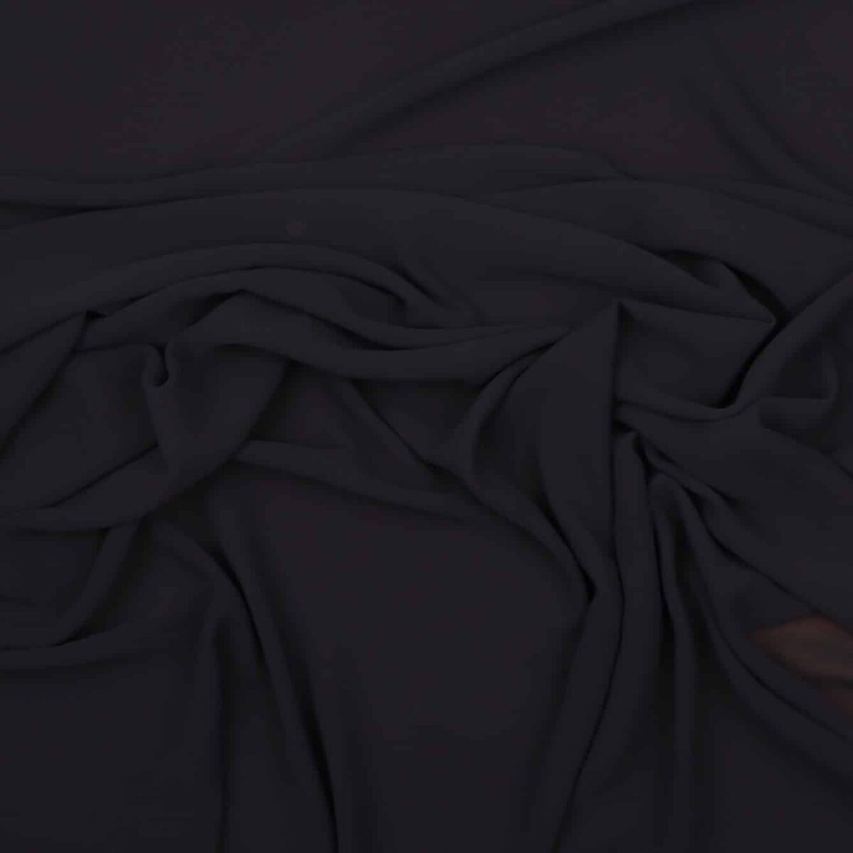 Mørk blå - Chiffon, polyester