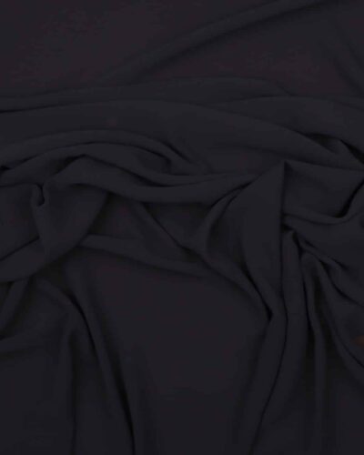 Mørk blå - Chiffon, polyester