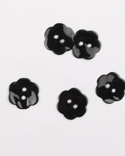 Blomst sort - Perlemor 17 mm