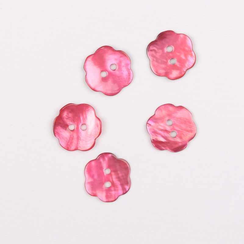 Blomst pink - Perlemor 17 mm -
