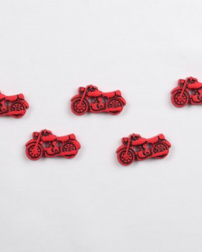 Rød motorcykel, 10x18 mm