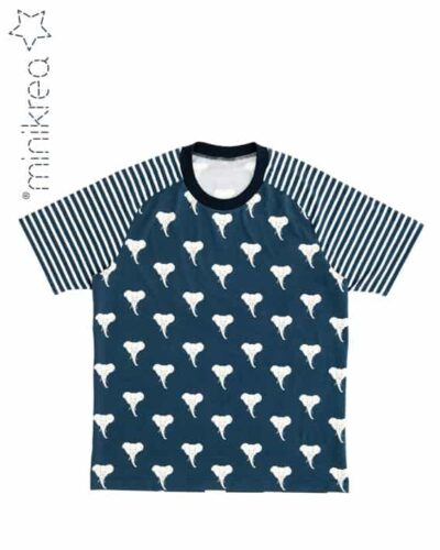 Raglan T-shirts, str.2-16 år / XS-XXL - Minikrea 66220