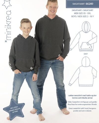 Sweatshirt, str. 2-16 år / str. XS-XXL - Minikrea 66240