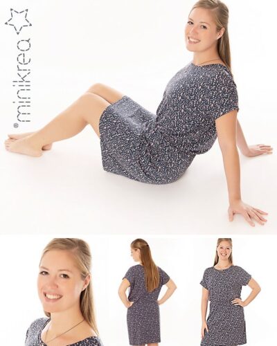 Dolman Kjole, str. 34-50 - Minikrea 70050