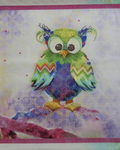 Boho Owls / Rapport med 4 uglemotiver - Patchwork (73)