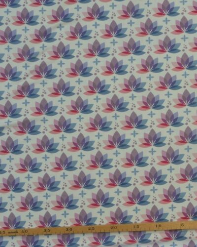 Lotus blomst, stor lilla/rosa- Jersey