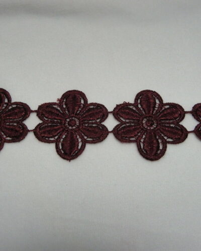 Bordeaux blomst,  diameter 50 mm