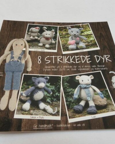 8 strikkede dyr