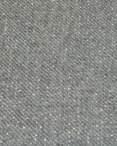 Mørkegrå med sølv der glimter - Uld/polyester