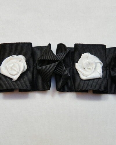 Sort med hvid blomst, 40 mm