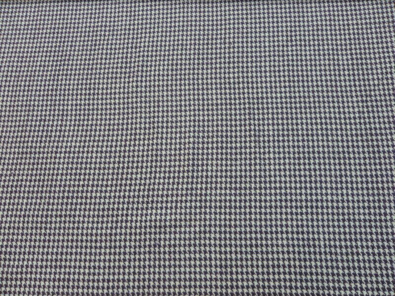 Pepitatern i hvid og mørk lilla - Bomuld/polyester - Info mangler
