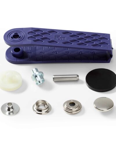 Trykknapper, sølv - 15 mm (sport og camping)