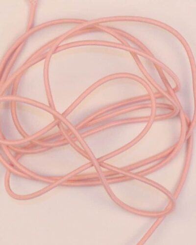 Elastisk anoraksnor/buksesnor 2 mm - lys rød