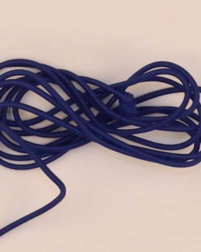 Elastisk anoraksnor/buksesnor 2 mm - Kobolt blå