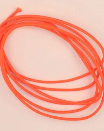 Elastisk anoraksnor/buksesnor 2 mm - Neon orange