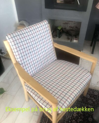 Hestedækken (mørkebrun/brun) - Uld, møbelstof