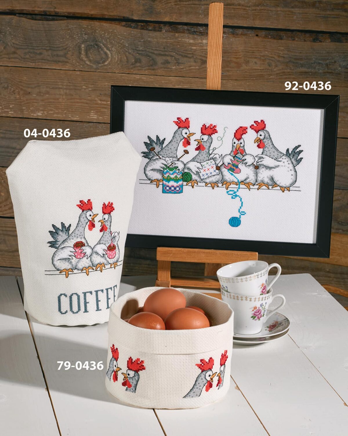 Hønsesnak (Kaffehætte) 23x27 cm