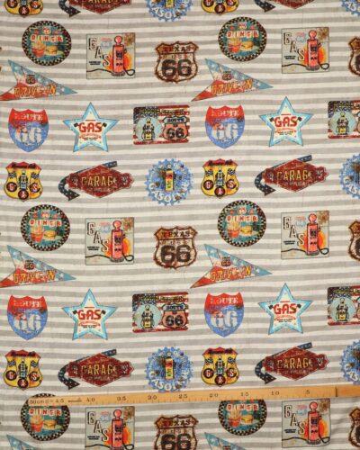 Skilte på grå og hvide striber - Jersey