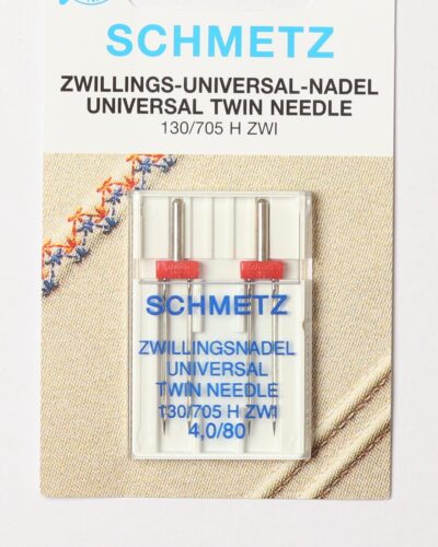 Schmetz Tvillinge symaskinenål, 4,0/80