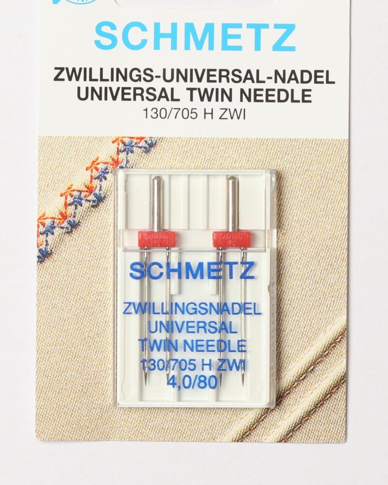 Schmetz Tvillinge symaskinenål, 4,0/80 -