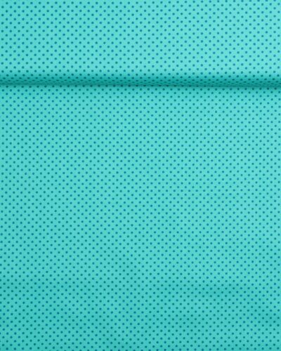 Prikker mørk mint/blå- Patchwork