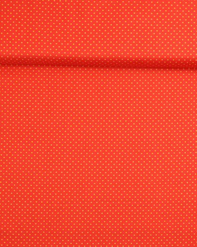 Prikker Rød/gul- Patchwork